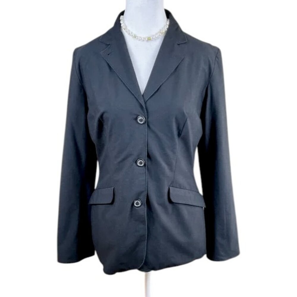 Piazza Sempione Blazer Cotton Blend Black Gray (44/8)
